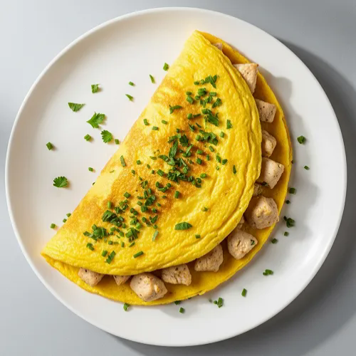 Chicken & Mushroom Omelette 