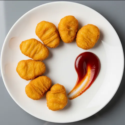 5 Chicken Nuggets, Salad & Dips 