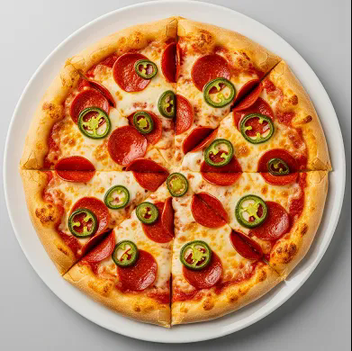 Pepperoni & Fresh Chillies Pizza 